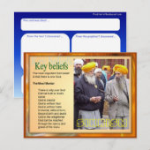 Religie, Sikh-overtuigingen Briefkaart (Voorkant / Achterkant)