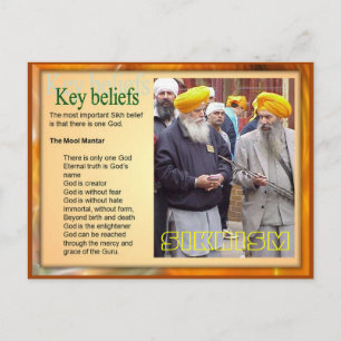 Religie, Sikh-overtuigingen Briefkaart