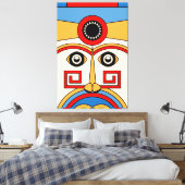 Religie Tiki Canvas Afdruk (Insitu (Slaapkamer))