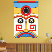 Religie Tiki Canvas Afdruk (Insitu (Woonkamer))