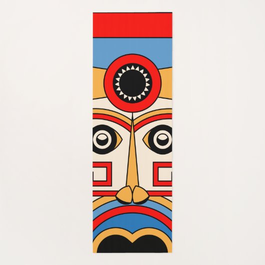 religie tiki yogamat (Achterkant)