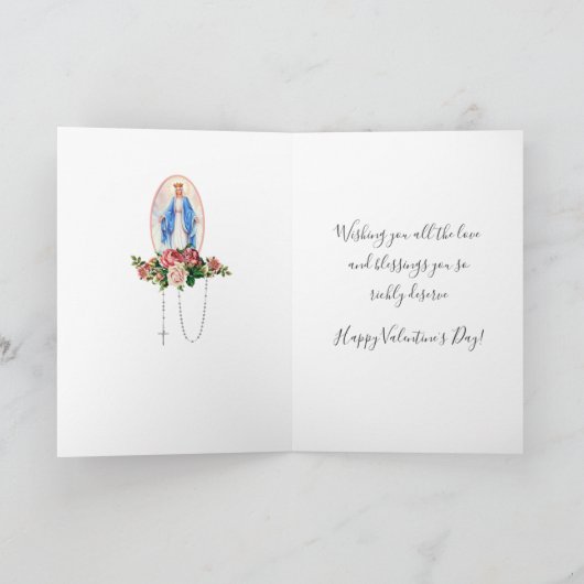 Religie | VALENTIJNSDAG  | Maagmoeder Mary Kaart (Binnen)