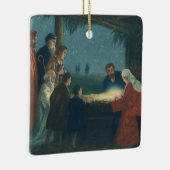  religie, verergering van de herders keramisch ornament (Rechts)