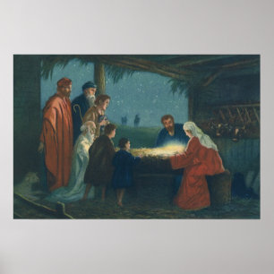 religie, verergering van de herders poster