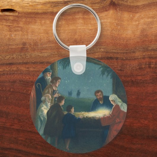  religie, verergering van de herders sleutelhanger (Achterkant)