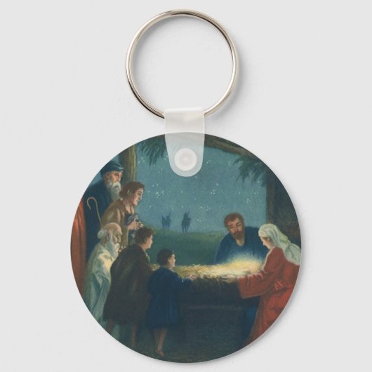  religie, verergering van de herders sleutelhanger (Achterkant)