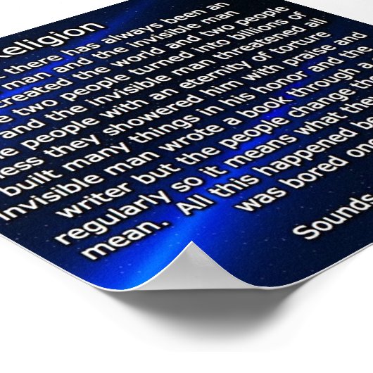 religie verklaard poster (Hoek)