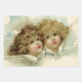  religie, Victoriaans Angels in de wolken Inpakpapier Vel (Voorkant)