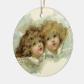  religie, Victoriaans Angels in de wolken Keramisch Ornament (Links)