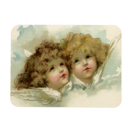  religie, Victoriaans Angels in de wolken Magneet (Horizontaal)