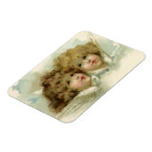  religie, Victoriaans Angels in de wolken Magneet (Linkerzijde)