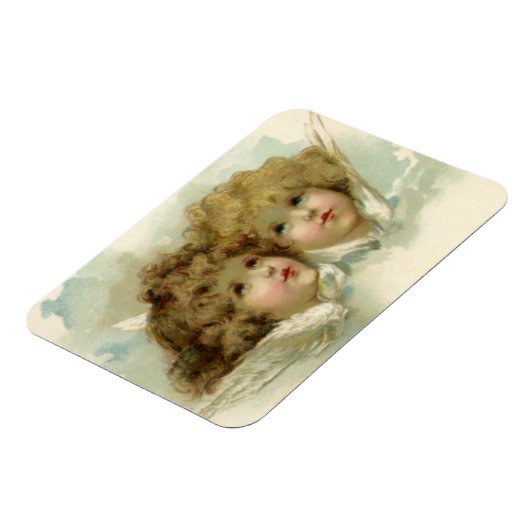  religie, Victoriaans Angels in de wolken Magneet (Linkerzijde)