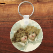  religie, Victoriaans Angels in de wolken Sleutelhanger (Voorkant)