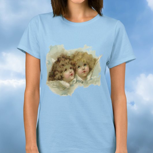  religie, Victoriaans Angels in de wolken T-shirt