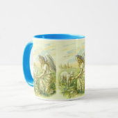 religie, Victoriaans paasengel met Lamb Mok (Voorkant links)