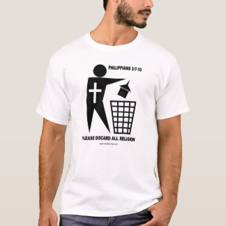 Religie voor afval (licht shirt) t-shirt