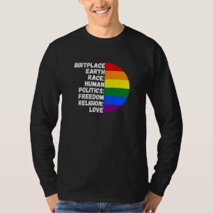 Religie Vrijheid Mensen Regenboog T-shirt