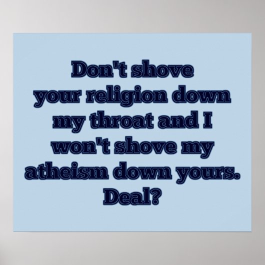 Religie VS. Atheïsme, deel 2 Poster (Voorkant)