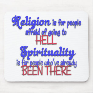 Religie VS-spiritualiteit Muismat