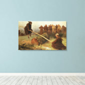 Religie was nooit ontworpen om ons plezier te late canvas afdruk (Insitu (Houten vloer))