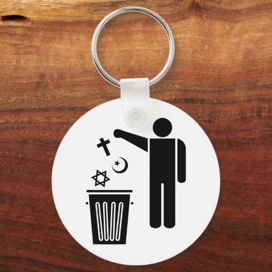 Religie Wastebin Sleutelhanger (Voorkant)