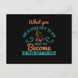 Religie - Wie je bent is Gods geschenk aan jou Briefkaart