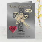 Religies Christelijk Jubileum voor vrouwen Kaart (Gele Bloem)