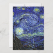 Religies, Christelijke trouwuitnodiging, Sterrenna Kaart (Achterkant)