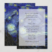 Religies, Christelijke trouwuitnodiging, Sterrenna Kaart (Voorkant / Achterkant)