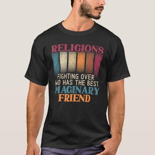Religies die vechten over wie het beste denkbeeld  t-shirt (Voorkant)