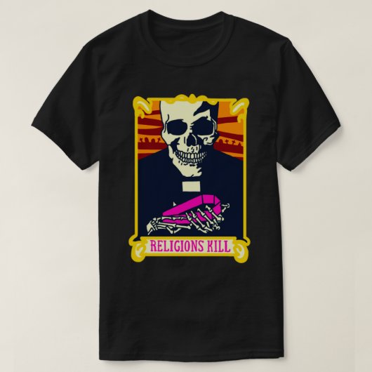 religies slechte religies punk niet religie t-shirt (Design voorkant)
