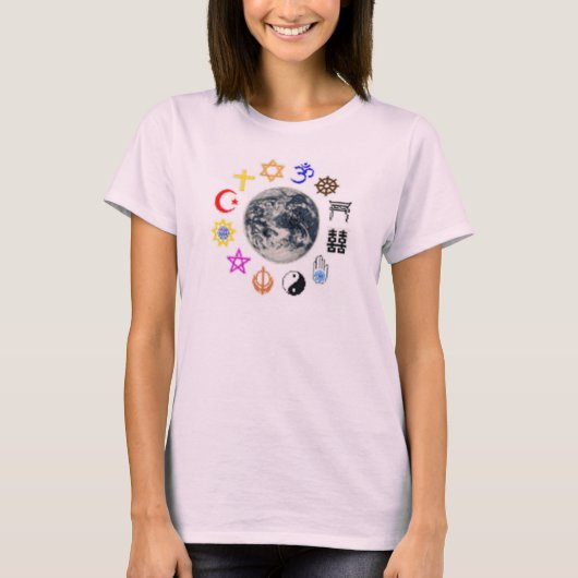 RELIGIES VAN DE WERELD T-SHIRT (Voorkant)