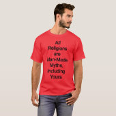 Religies zijn man-made t-shirt (Voorkant volledig)