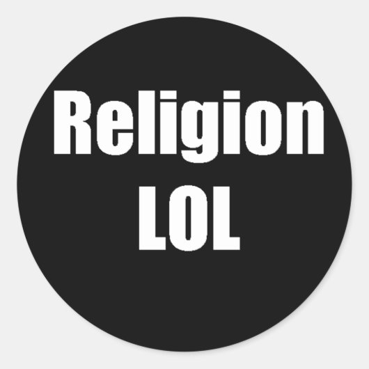 Religieumlol-stickers Ronde Sticker (Voorkant)