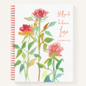 Religieus 1 Korintiërs 16 14 Rozen Gebedsjournaal Notitieboek (Voorkant)