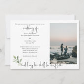 Religieus 2 foto bruiloft uitnodiging (Voorkant)