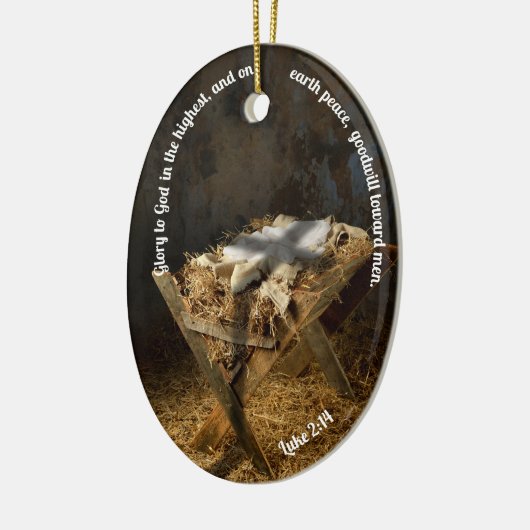 Religieus aangepaste kerst ornament (Links)