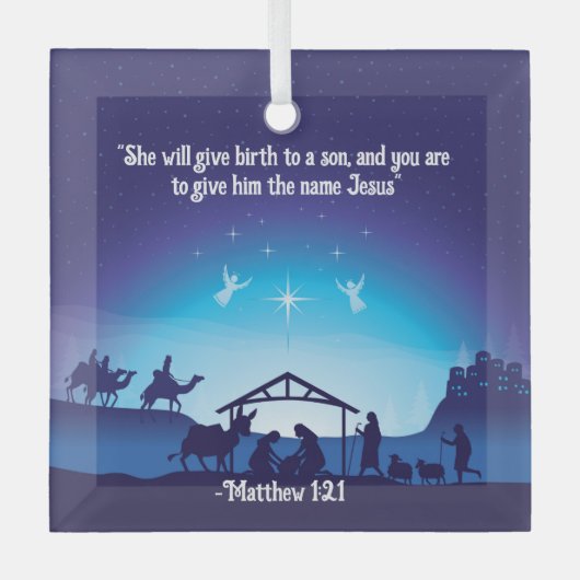 Religieus aangepaste kerst ornament (Voorkant)