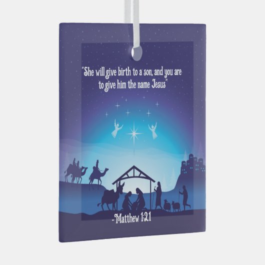 Religieus aangepaste kerst ornament (Voorkant Rechts)