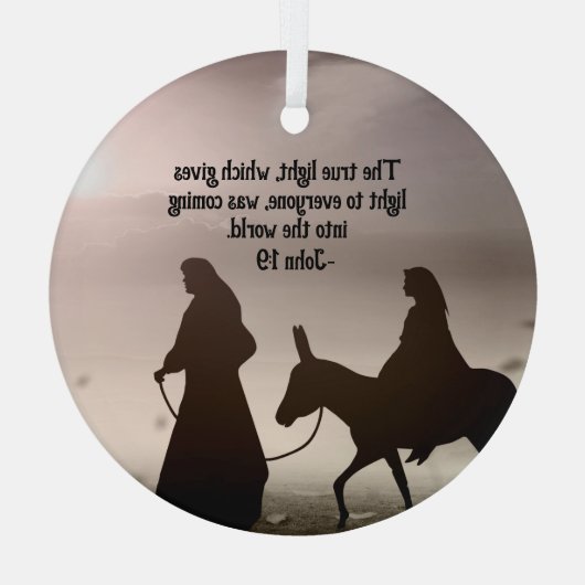 Religieus aangepaste kerst ornament (Achterkant)