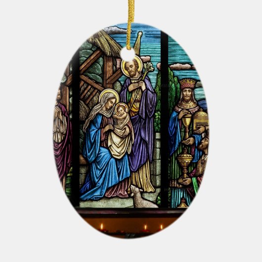 Religieus afbeelding voor ovaal Ornament (Voorkant)