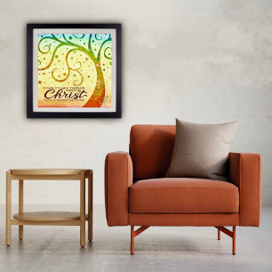 Religieus Alle Dingen Christus Boom Poster