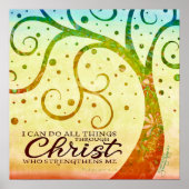 Religieus Alle Dingen Christus  Boom Poster (Voorkant)