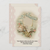 Religieus Baby shower Dank u  Bedankkaart (Voorkant / Achterkant)