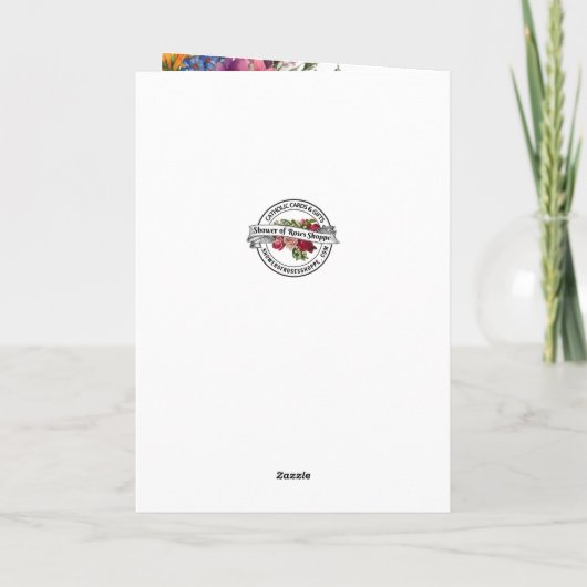 Religieus bidden voor je Maagd Mary Kaart (Achterkant)