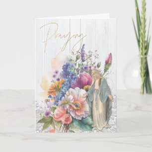 Religieus bidden voor je Maagd Mary Kaart