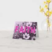 Religieus Bijbelvers Geloof Kaart (Gele Bloem)