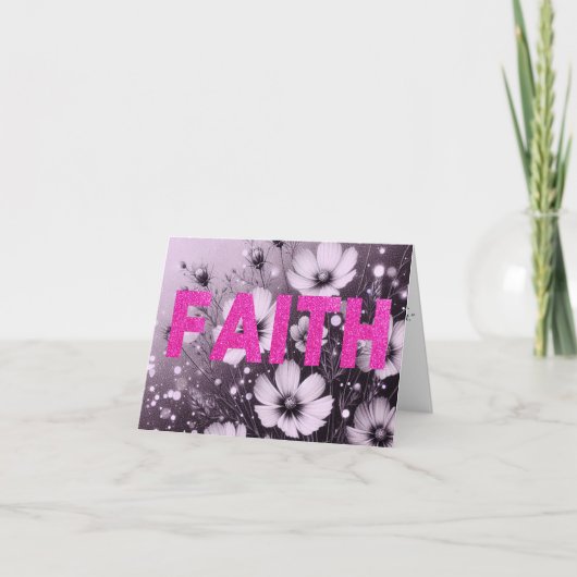 Religieus Bijbelvers Geloof Kaart (Voorkant)