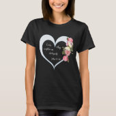 Religieus Bijbelvers, Roze Cluster Scrapbook T-shirt (Voorkant)