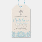 Religieus Blauw Label Cadeaulabel (Voorkant)